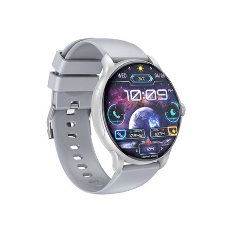 Montre connectée XO J11 avec écran rond HD de 2 06 pouces assistant vocal contrôle musical aff Neuf