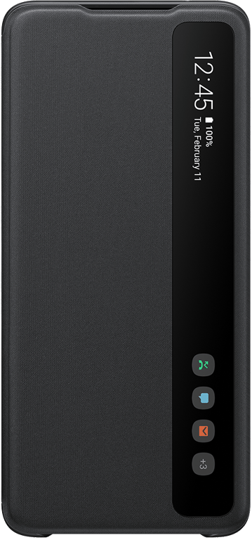 Folio Clear View Cover Noir pour Samsung G S20 Ultra Samsung
