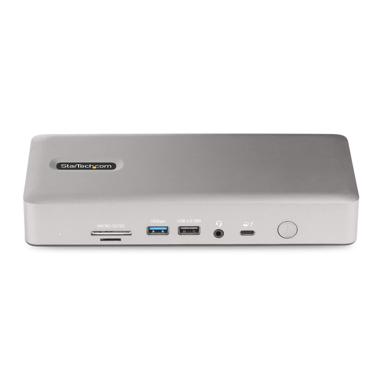 StarTech.com Station d'Accueil Thunderbolt 4 pour Écrans Multiples, Docking Station/Dock pour Quadruples/Triples/Doubles Écrans - 2x HDMI/2x DisplayPort, Hub 7x USB, Ethernet 2.5Gb, Power Delivery 98W - Neuf