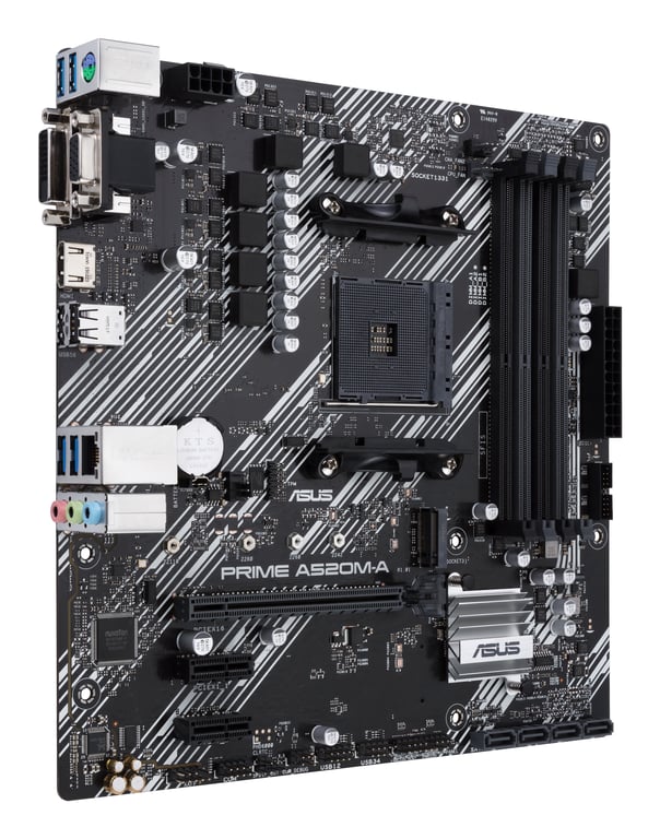 ASUS PRIME A520M-A II/CSM AMD A520 Emplacement AM4 micro ATX - Neuf