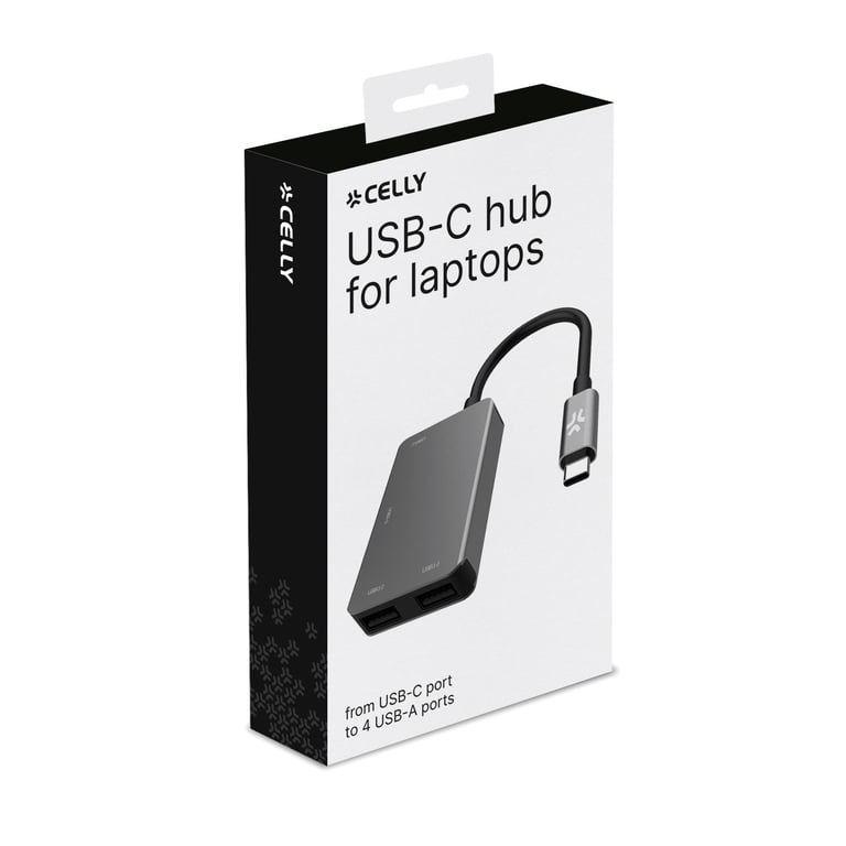 Celly PROHUB4IN1SV hub & concentrateur USB 2.0 Type C Neuf - vue 3