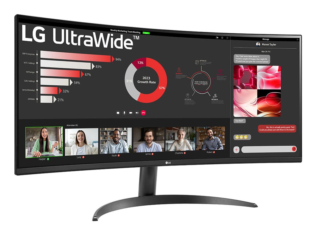 Ecran PC UltraWide 34WR50QK B 34'' VA - vue 3