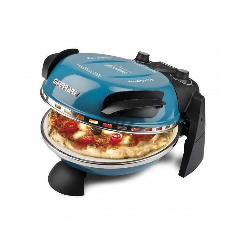 Four à pizza électrique G3Ferrari G10006 1200W Pierre réfractaire ø31cm Minuteur 5min Bleu - Neuf