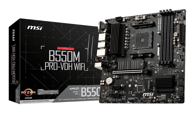 MSI B550M PRO-VDH WIFI AMD B550 Scheda madre AM4 slot micro ATX