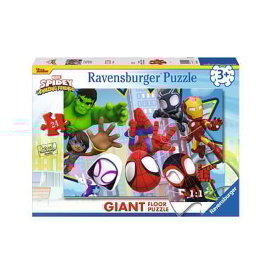 Puzzle gigante de 24 piezas - El equipo fantástico de Spidey para niños