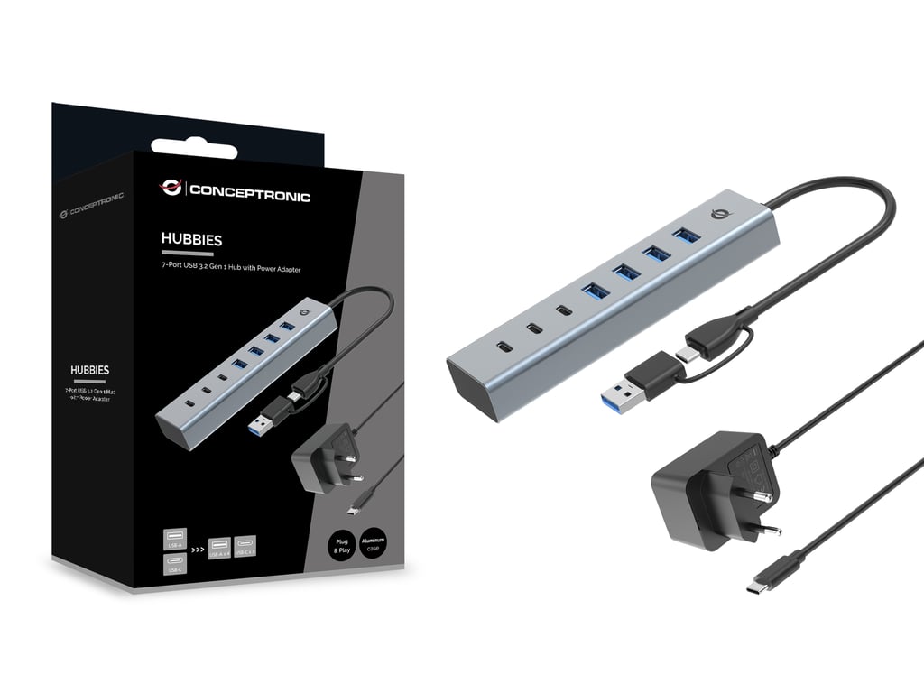 Conceptronic Hub USB Type C USB 3.2 - vue 3