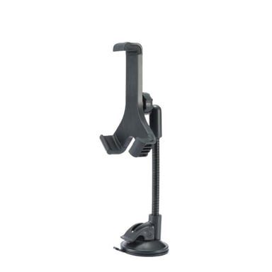 Soporte universal para smartphone en coche - Fijación con ventosa en el parabrisas / salpicadero con brazo desplazado Universal: máx 8,2 cm de ancho / 18 cm de alto