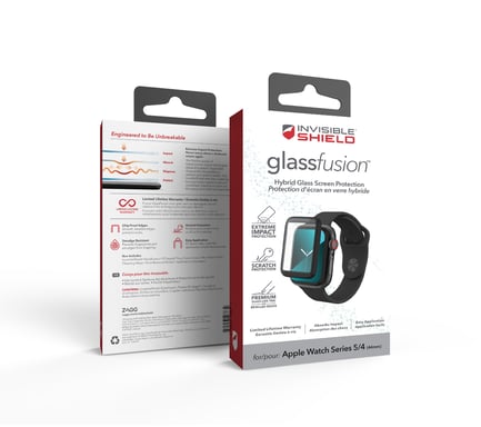 ZAGG GlassFusion Protector de pantalla Negro, Transparente