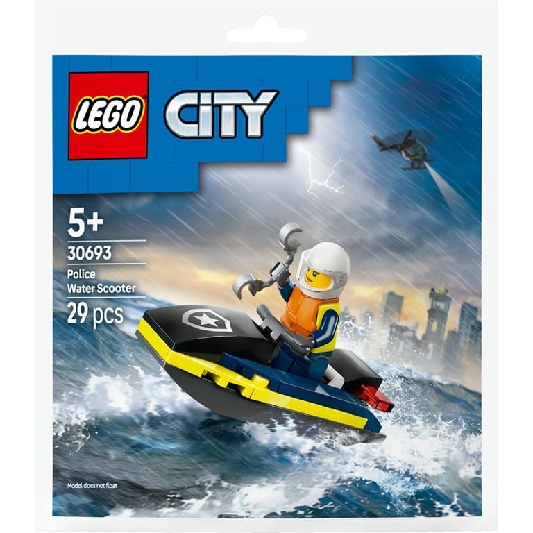 LEGO City Le jet ski de la police Polybag 30693 - vue 2
