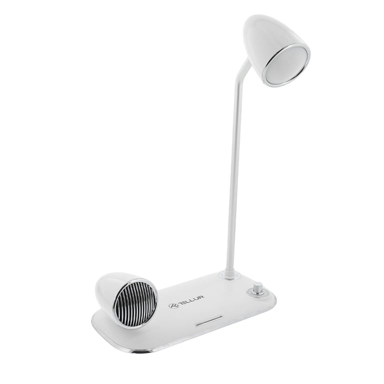 Tellur Nostalgia Chargeur de bureau sans fil haut parleur Bluetooth lampe de bureau Neuf