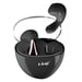 Écouteurs Bluetooth Intra-auriculaires Design Goutte D'eau et Boîtier Noir