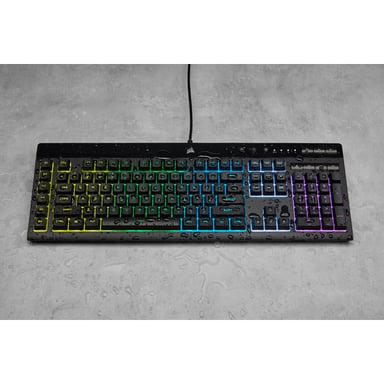 Corsair K55 RGB PRO USB Tastiera QWERTY francese nera