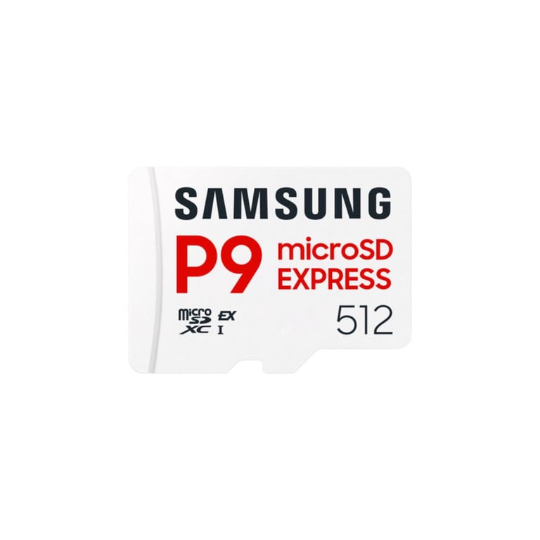 Carte mémoire Samsung Micro SDXC P9 express classe U3 V30 A1 PCIe Gen3.0x1 NVMe 1.3 Lecture SD Express 800 Mo/ UHS I 90 Mo/ 6 Prot intégré MB MK512TWW - vue 9