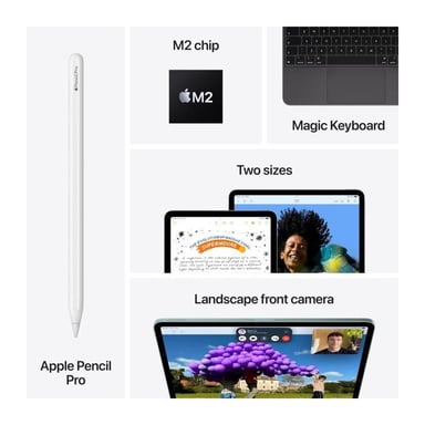 Apple iPad Air 5G Apple M TD-LTE & FDD-LTE 512 GB 27,9 cm (11'') 8 GB Wi-Fi 6E (802.11ax) iPadOS 17 Púrpura
