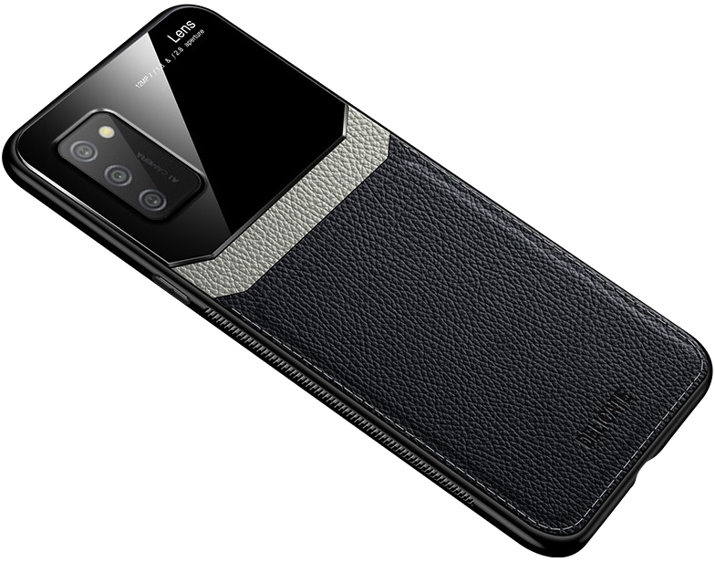 Coque Effet Cuir pour SAMSUNG Galaxy A02S Plexiglass Protection