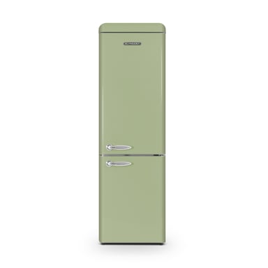 Schneider SCCB250V-VAE - Réfrigérateur combiné 249L Vintage Vert amande
