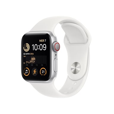 Apple Watch SE OLED 40 mm Digital 324 x 394 Pixeles Pantalla táctil 4G Plata Wifi GPS (satélite)