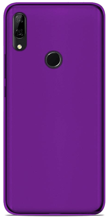 Coque silicone unie compatible Givré Violet Huawei P Smart Z