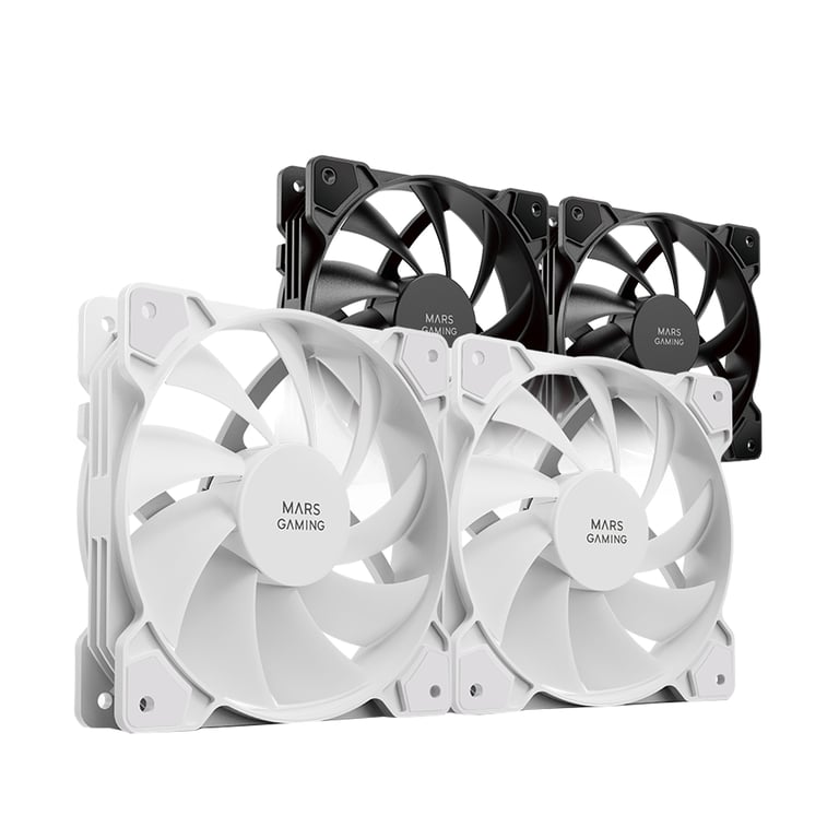 Mars Gaming MFPROX2 système de refroidissement d'ordinateur Boitier PC Ventilateur 12 cm 2 pièce Neuf - vue 3