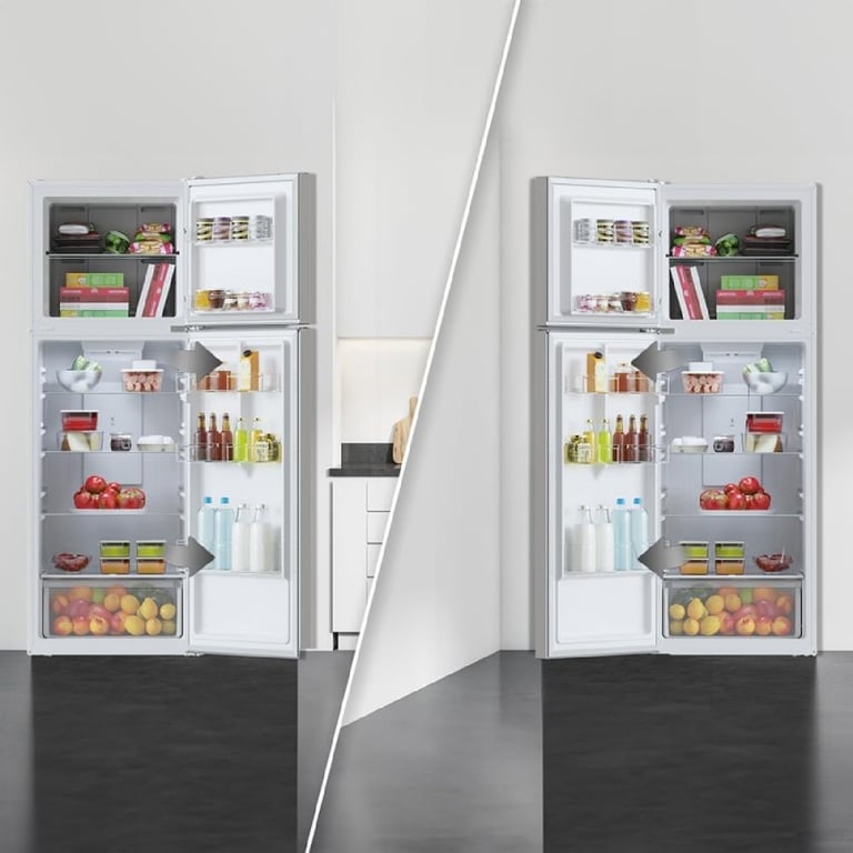 Cecotec Réfrigérateur Combi 2 D Bolero CoolMarket 348 NF E. Compresseur Inverter NoFrost Classe E design élégant. Économie d'énergie et fraîcheur optimale. - vue 3
