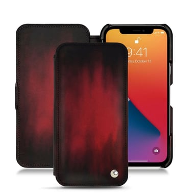 Housse cuir Apple iPhone 13 Pro Max -  - Rouge - Cuir patine