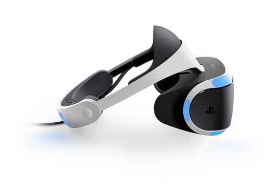 Sony PlayStation VR Pantalla con montura para sujetar en la cabeza 610 g Negro, Blanco