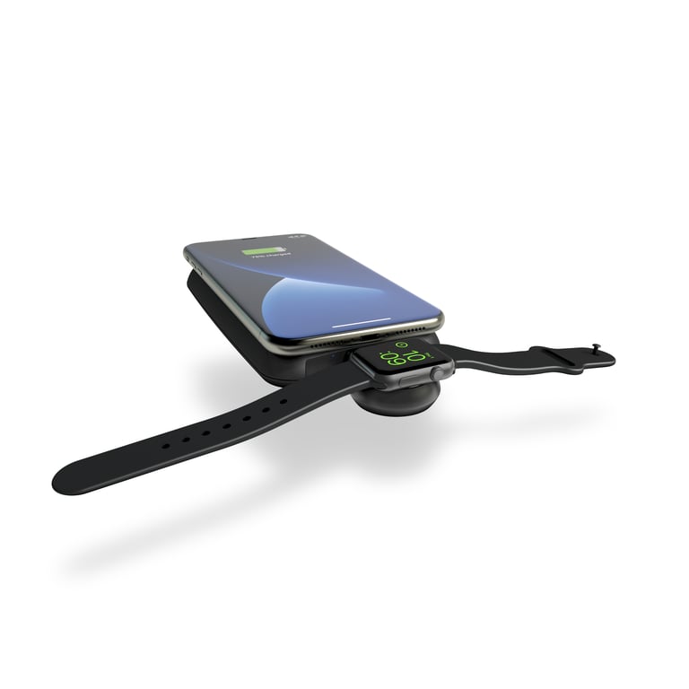 ZENS ZEAW01B/00 chargeur d'appareils mobiles Smartwatch Noir, Blanc USB Recharge sans fil Intérieure - Neuf