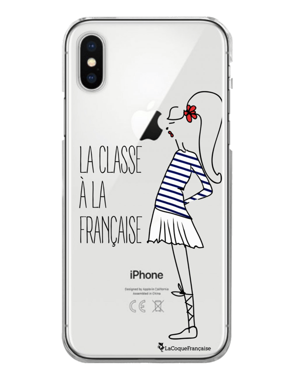 LaCoqueFrançaise Coque Apple iPhone XlXs silicone transparente Motif Classe ultra resistant