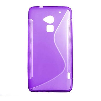 Coque silicone unie compatible Givré Violet HTC One Max T6