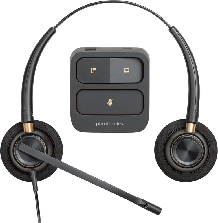 Poly EncorePro 520 EncorePro 500 series micro casque sur oreille filaire Quick Disconnect Certifié pour Skype for Business certifié UC - vue 2