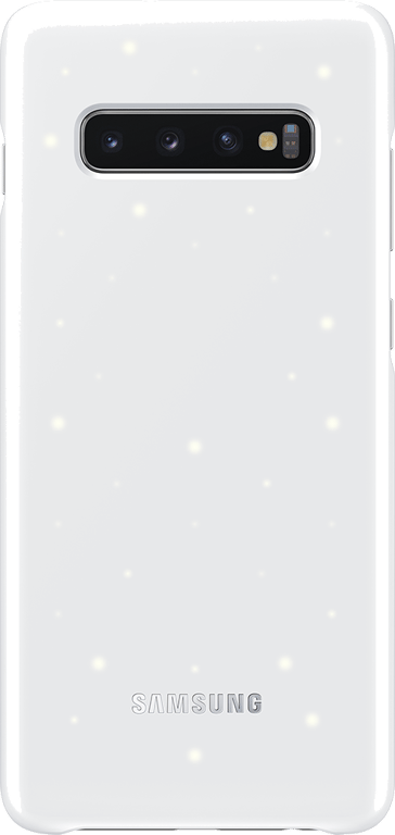 Coque avec affichage LED Samsung EF-KG975CW blanche pour Galaxy S10 + G975