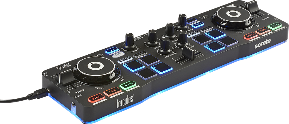 HERCULES DJ STARTER KIT DJ Control Starlight + Enceintes DJ Monitor 32 + Casque avec isolation phonique - vue 4