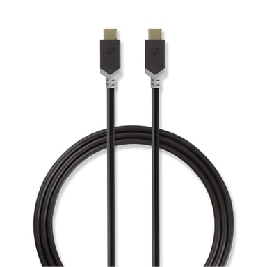 Nedis CCBW64750AT10 câble USB USB 3.2 Gen 2 (3.1 Gen 2) 1 m USB C Anthracite - Neuf