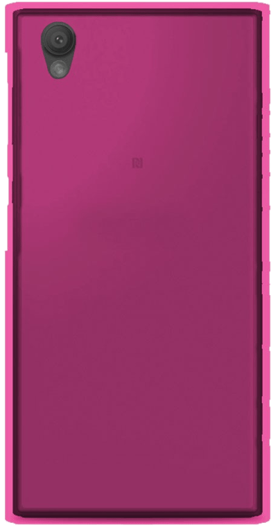 Coque silicone unie compatible Givré Rose Sony Xperia L1