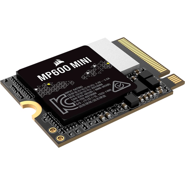 SSD interne CORSAIR MP600 Mini .2 2230 NVMe PCIe x4 Gen4 2 SSD Jusqu'a 4 800 MoSec 3D TLC NAND Haute Densité Neuf - vue 2