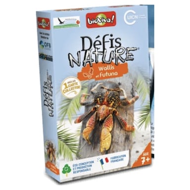 Jeu de cartes Défis Nature : Wallis et Futuna pour enfants