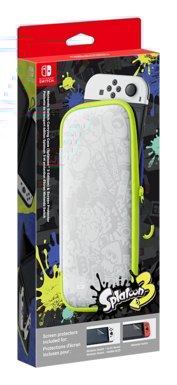Pochette de transport et protection d'écran Nintendo Switch Modèle OLED Edition Splatoon 3 SWITCH - vue 4
