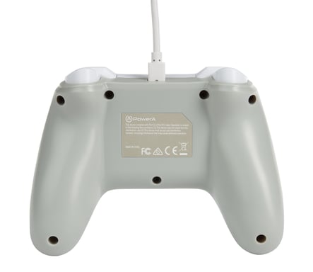 PowerA 1517033-01 mando y volante Gris, Blanco USB Gamepad Analógico Nintendo Switch