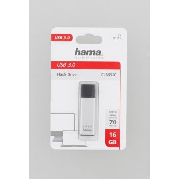 Hama Classic lecteur USB flash 16 Go USB Type-A 3.2 Gen 1 (3.1 Gen 1) Argent