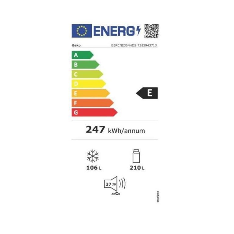 Beko B3RCNE364HDS - vue 4
