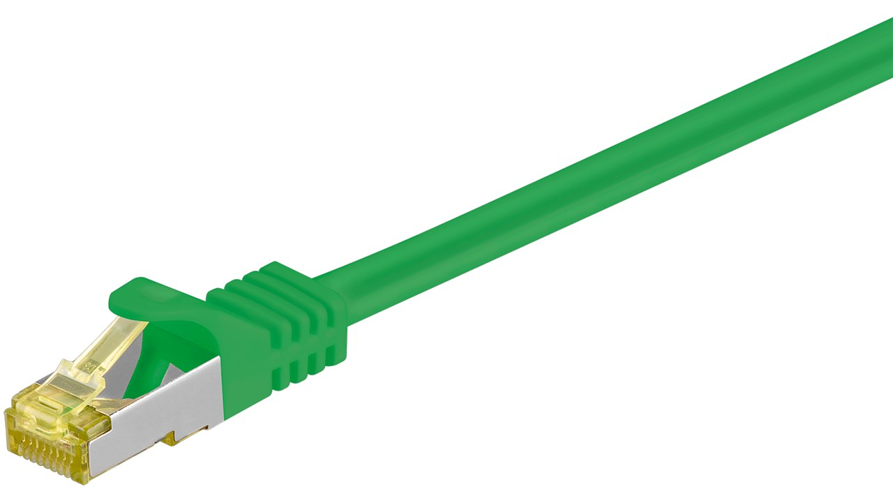 GOOBAY  91622 c&acirc;ble de r&eacute;seau Vert 5 m Cat7 S/FTP (S-STP) - Neuf