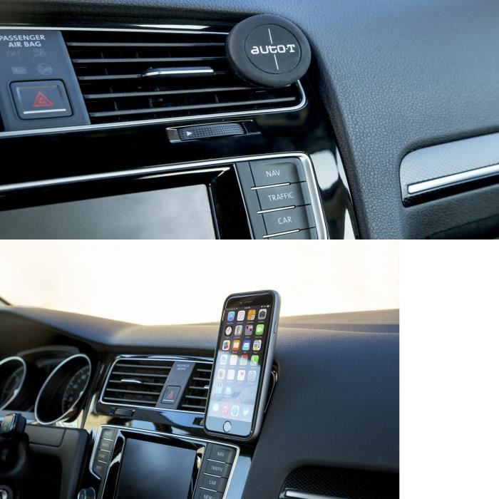 Support Magnétique Sur Aérateur Tous Smartphones Auto t La Boite - vue 4