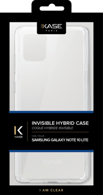 Carcasa híbrida invisible para Samsung Galaxy Note10 Lite, Transparente