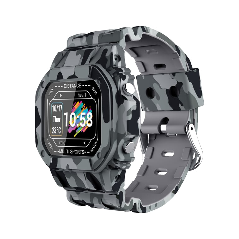 2SMART TS10063 Montre Connectée Femme ou Homme; Smartwatch Sport IP68;  Bracelet Silicone. 14 modes sport - 2Smart