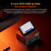AOOSTAR G?FLIP Mini PC Barebone (senza RAM né SSD), AMD Ryzen 7 H255 8 core fino a 4,9?GHz, grafica Radeon 780M, doppio DDR5?5600 + doppio SSD M.2 PCIe 4.0, display pieghevole da 5 pollici 1080P, espansione USB4 + OCuLink, doppio LAN 2,5G