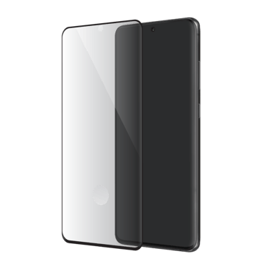 Protector de pantalla de cristal templado de borde a borde para Samsung Galaxy S20 Ultra, Negro