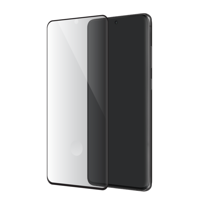 Protection d'écran en verre trempé Bord à Bord Incurvé pour Samsung Galaxy  S20 Ultra, Noir - The Kase
