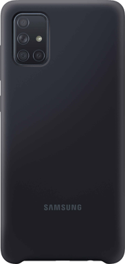 Custodia in silicone nero per Samsung G A71