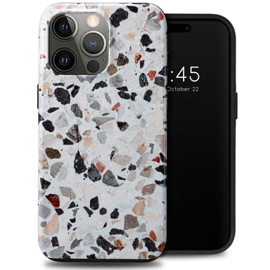 Selencia Coque arrière Vivid pour Apple iPhone 15 Pro Max - Chic Terazzo