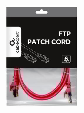 Gembird RJ45/RJ45 Cat6 1m câble de réseau Rose F/UTP (FTP)